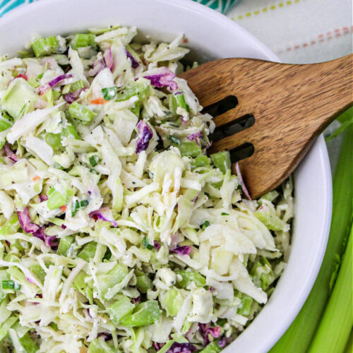 Blue Cheese Coleslaw Ridiculously Easy Blue Cheese Coleslaw