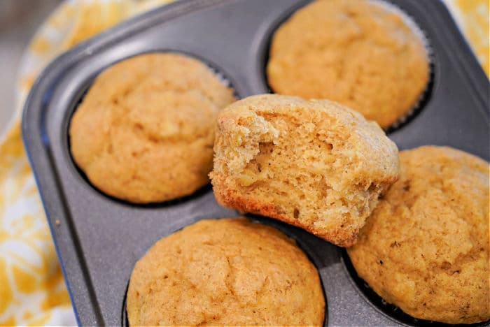 Cake Mix Pumpkin Banana Muffins