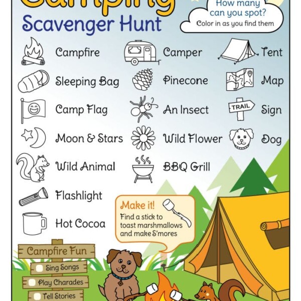 camping scavenger hunt