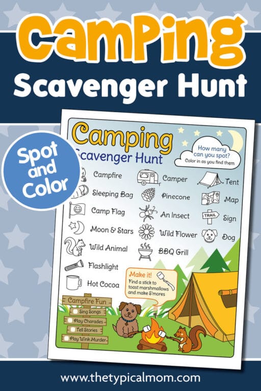 Camping Scavenger Hunt for Kids · The Typical Mom