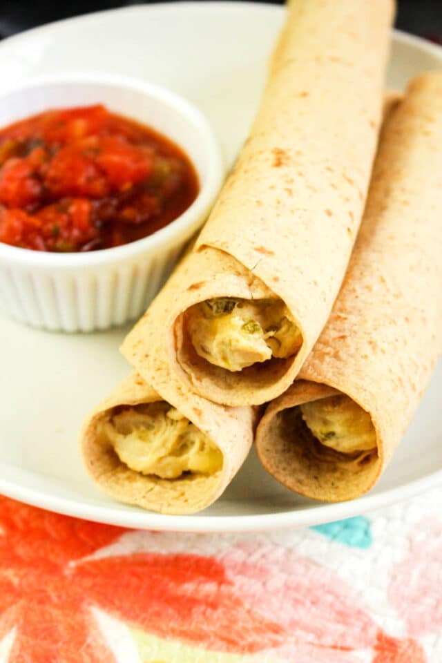 Homemade Chicken Taquitos Air Fryer Taquitos in Ninja Foodi