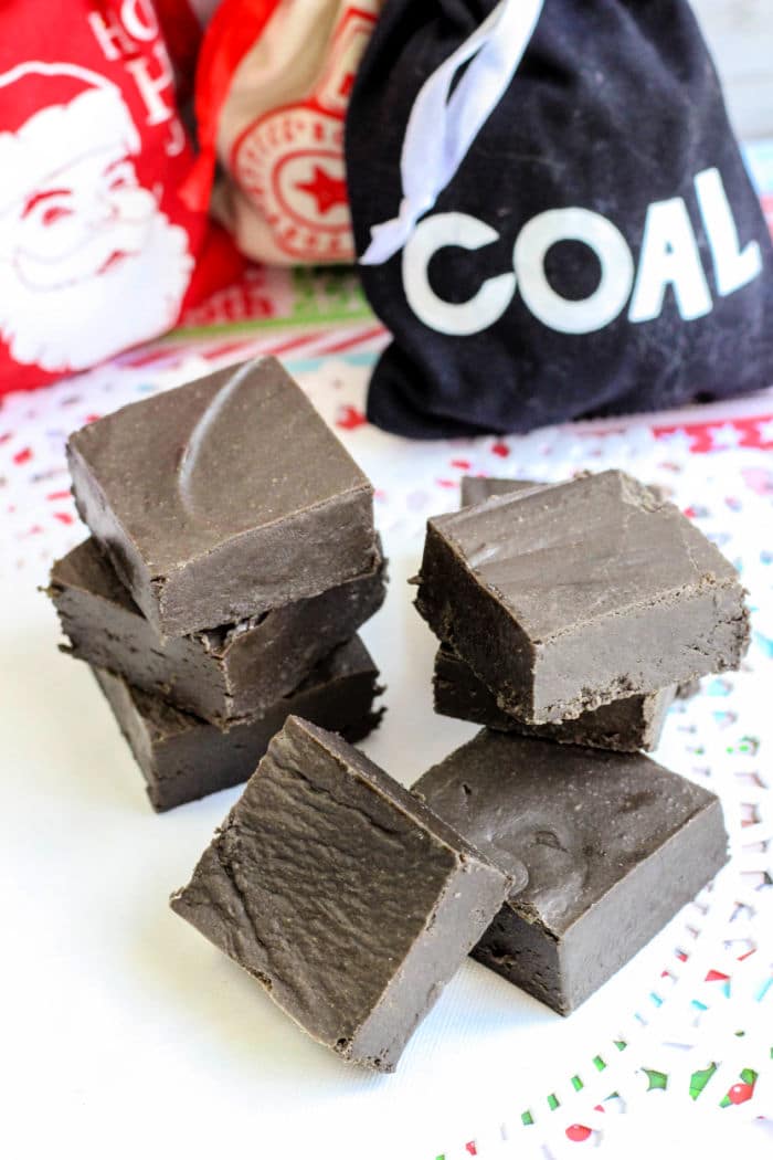 Christmas Coal Fudge