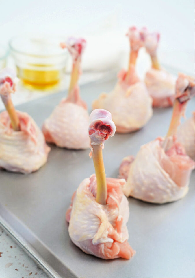 Lollipop Chicken Drumsticks Baked in the Oven, Grilled on BBQ