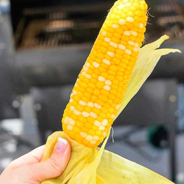 Smoking Corn on the Cob with Husks