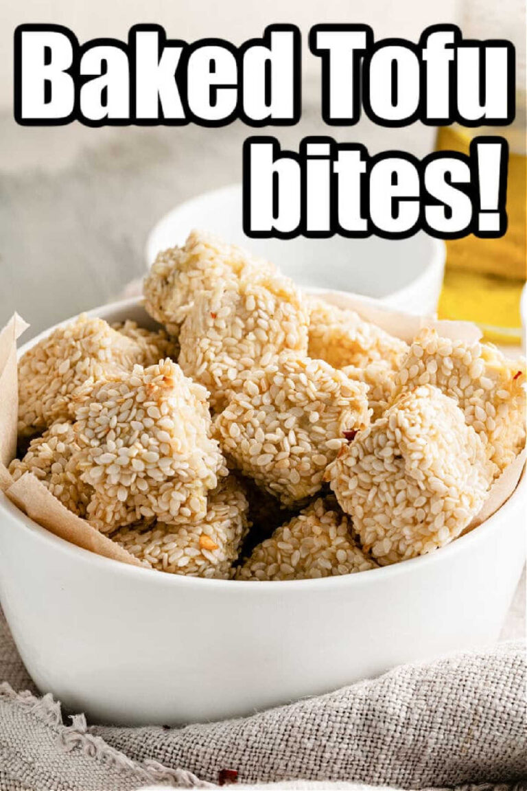 Crispy Baked Tofu Nuggets with Nutritional Yeast