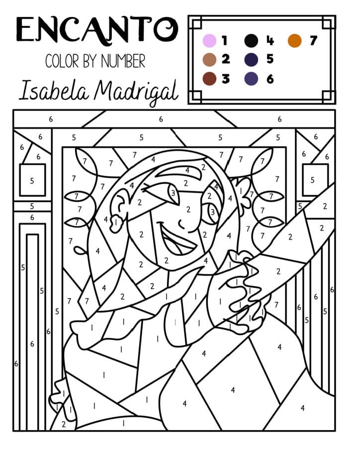 Free Printable Encanto Mirabel Madrigal Coloring Page, Sheet and