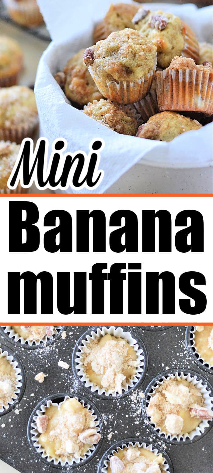 Mini Banana Muffins Mini Banana Bread Chocolate Chip Muffins