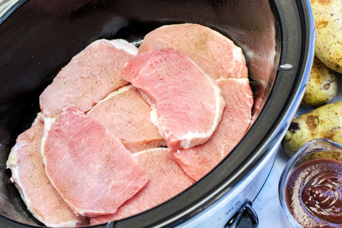 pulled pork with pork chops