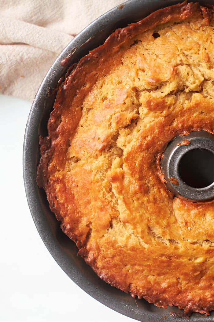 Instant Pot Banana Pecan Bundt Cake - Fork To Spoon