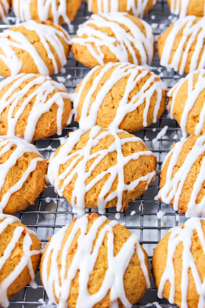 Pumpkin Pie Cookies with Glaze