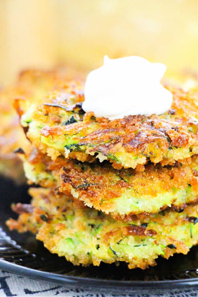 Air Fryer Zucchini Corn Fritters Pan Fried Vegetable Fritters