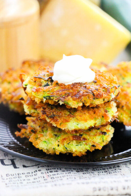 Air Fryer Zucchini Corn Fritters Pan Fried Vegetable Fritters