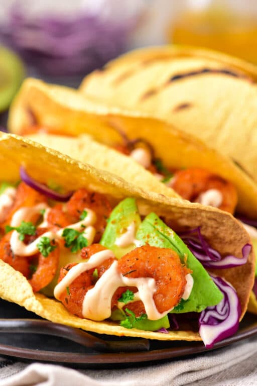 How to Make Shrimp Tacos Air Fryer Shrimp Tacos Ninja Foodi
