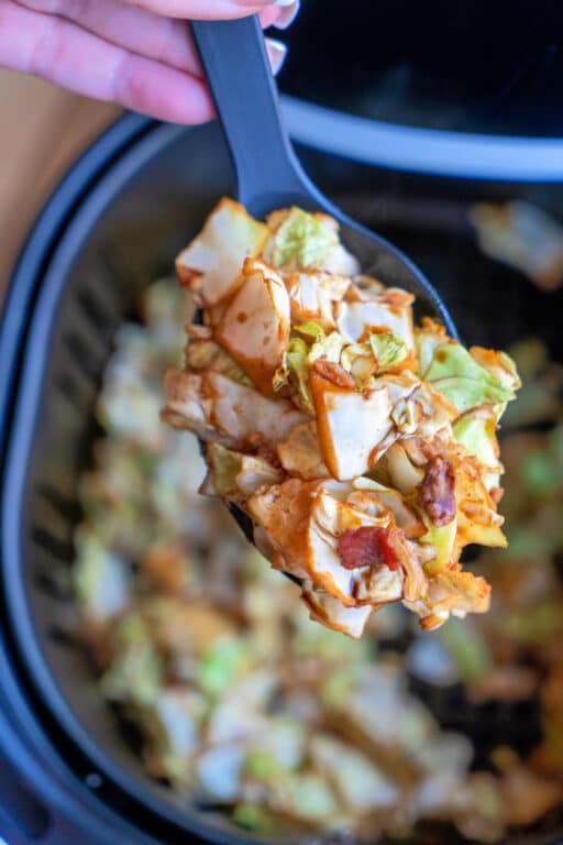 Fried Cabbage in Air Fryer or Ninja Foodi Air Fryer Fried Cabbage