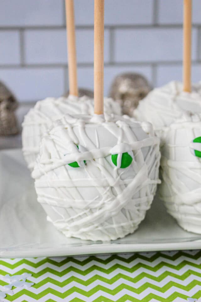 Halloween Candy Apples Gluten Free White Chocolate Apples