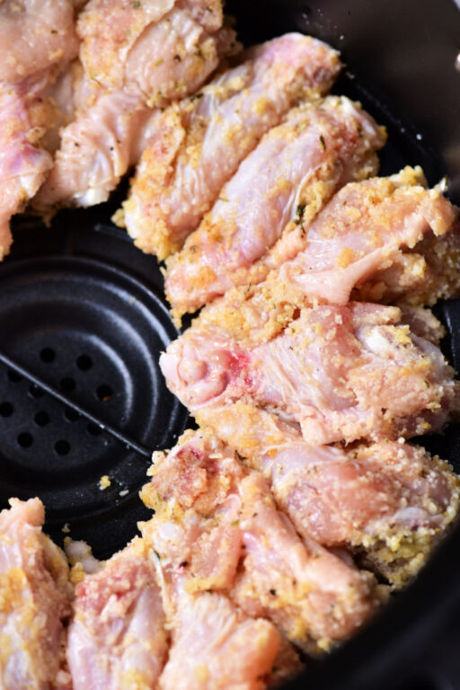 Crispy Instant Pot Air Fryer Chicken Wings Garlic Parmesan
