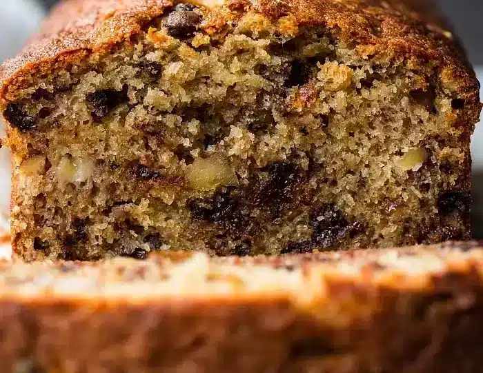 banana bundt cake with chocolate chips