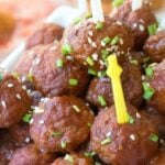 instant pot Frozen Meatballs with BBQ Sauce