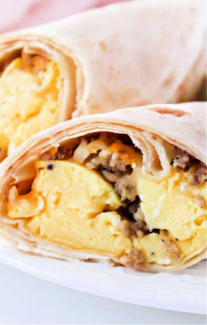 Egg Bacon Air Fryer Burrito Ninja Foodi Air Fryer Breakfast Burrito