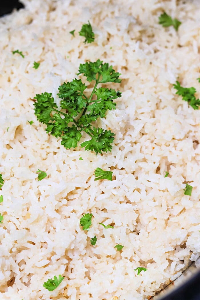 Crock Pot Rice {So Easy}