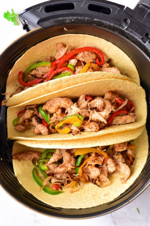 Chicken Fajita Tacos Ninja Foodi Air Fryer Chicken Fajitas