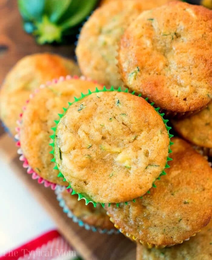 Homemade Banana Zucchini Muffins