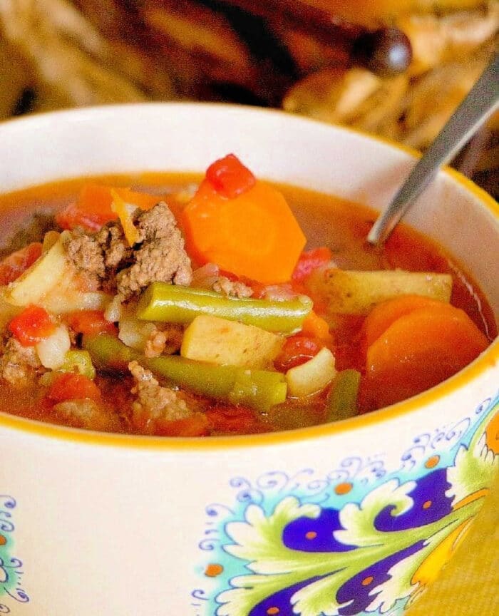 Instant Pot Vegetable Beef Soup