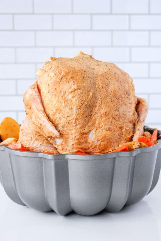 Rotisserie Chicken in Oven Bundt Pan Chicken and Vegetables