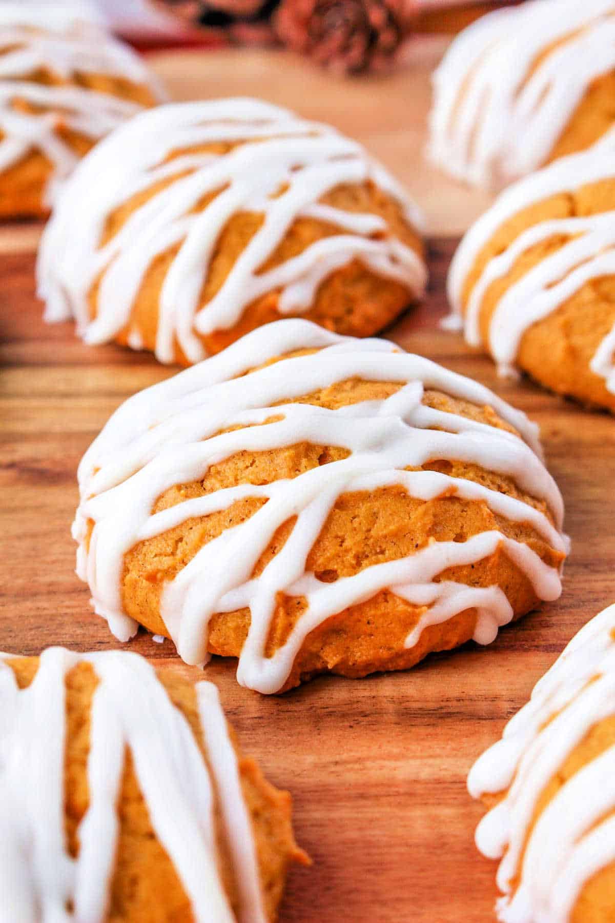 Iced Pumpkin Cookies Pumpkin Cookies Cream Cheese Frosting