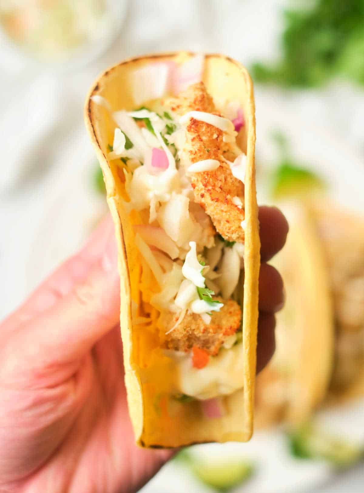 Air Fryer Fish Tacos with Tilapia or Cod Ninja Foodi Fish Tacos