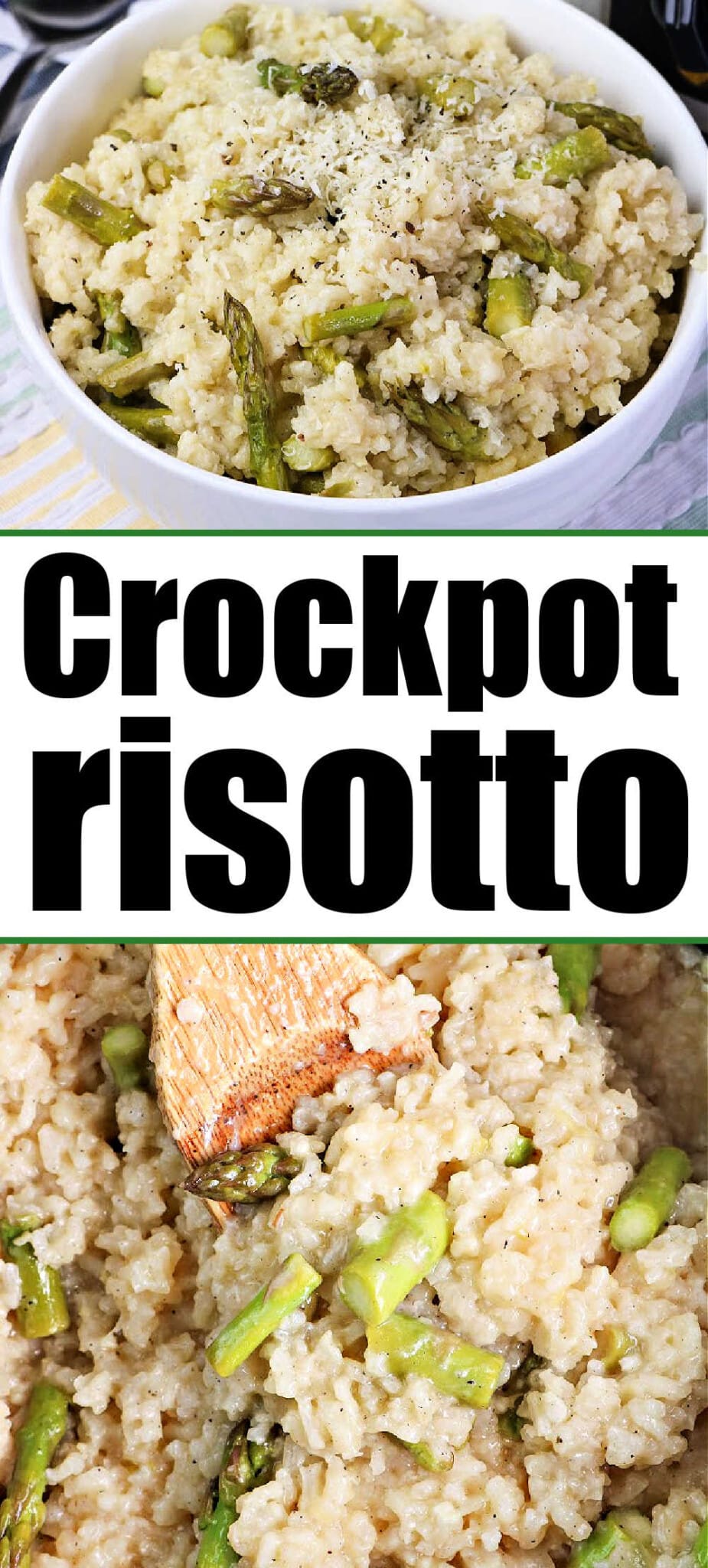 Slow Cooker Risotto Recipe (with Asparagus)