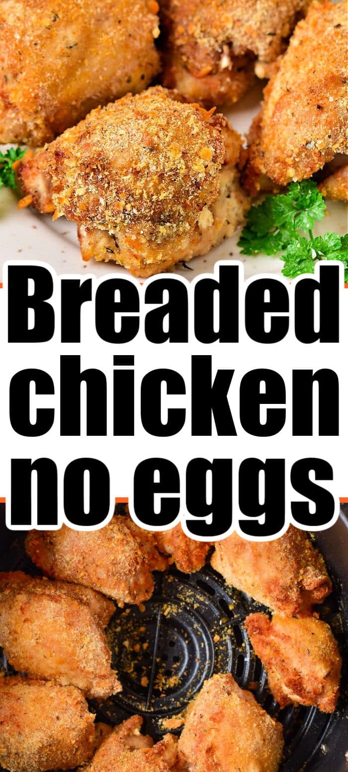 How to Bread Chicken Without Eggs or Milk - in Air Fryer or Baked