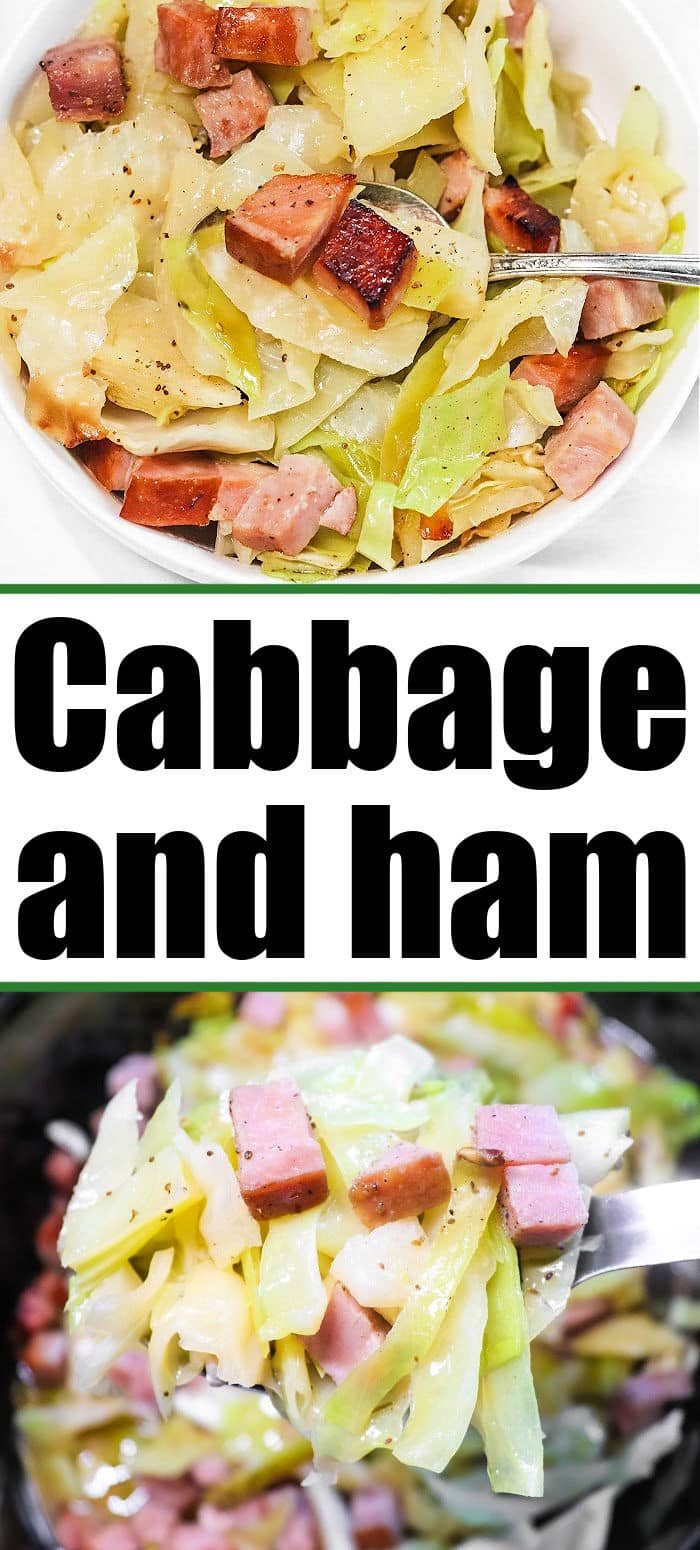 Cabbage and Ham in Crockpot, Dutch Oven, Air Fryer or on Stove