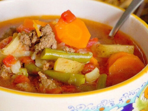 Instant Pot Vegetable Beef Soup