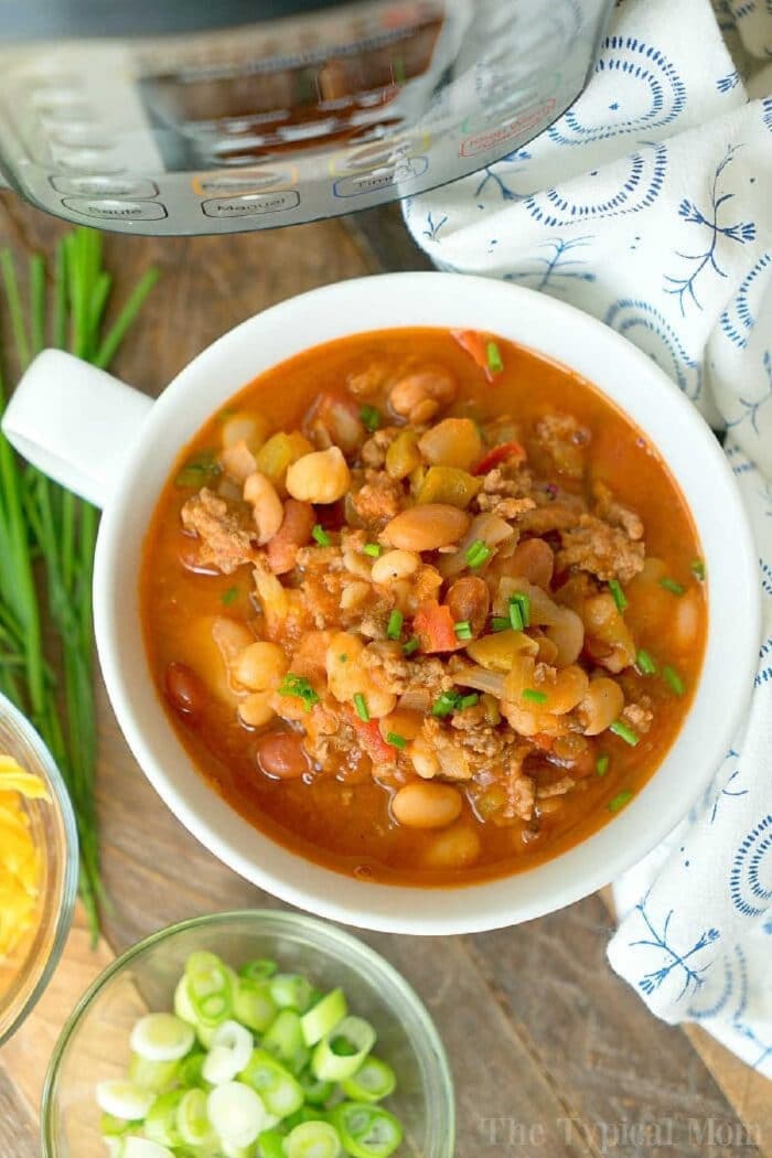 Pressure cooker bean discount chili