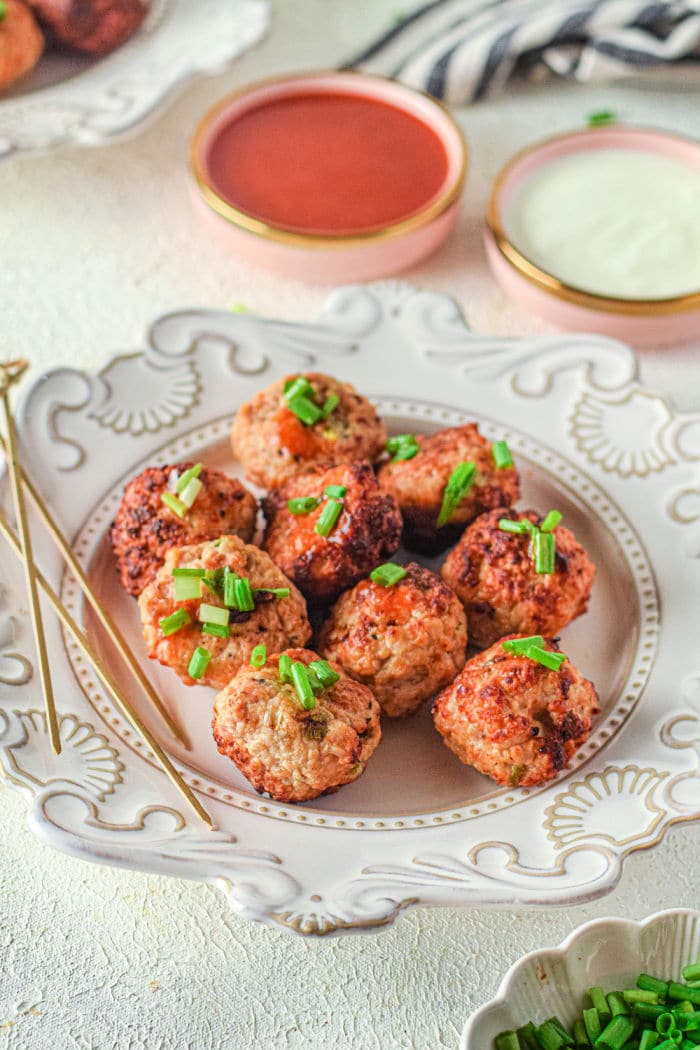 Air Fryer Chicken Meatballs