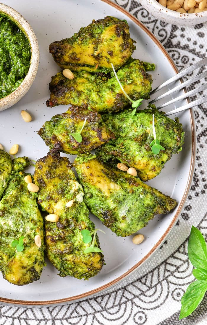 Air Fryer Pesto Chicken