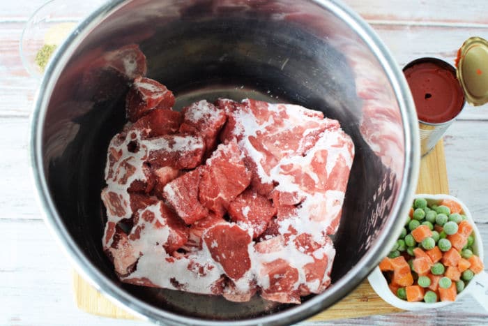 can you cook diced beef from frozen