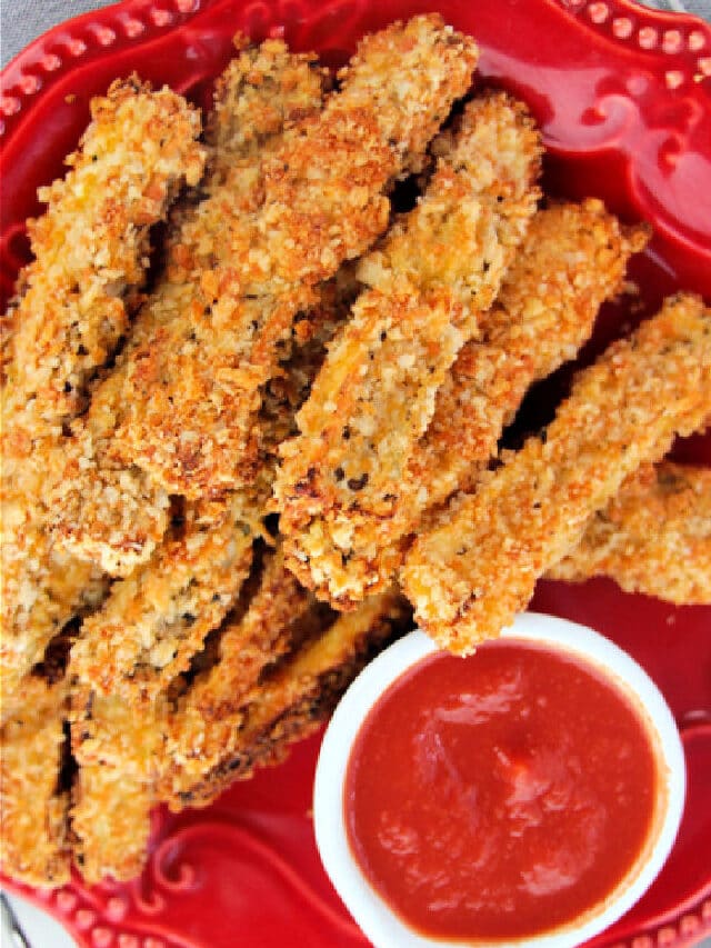 "Fried" Air Fryer Eggplant Chips Ninja Foodi Eggplant Chips