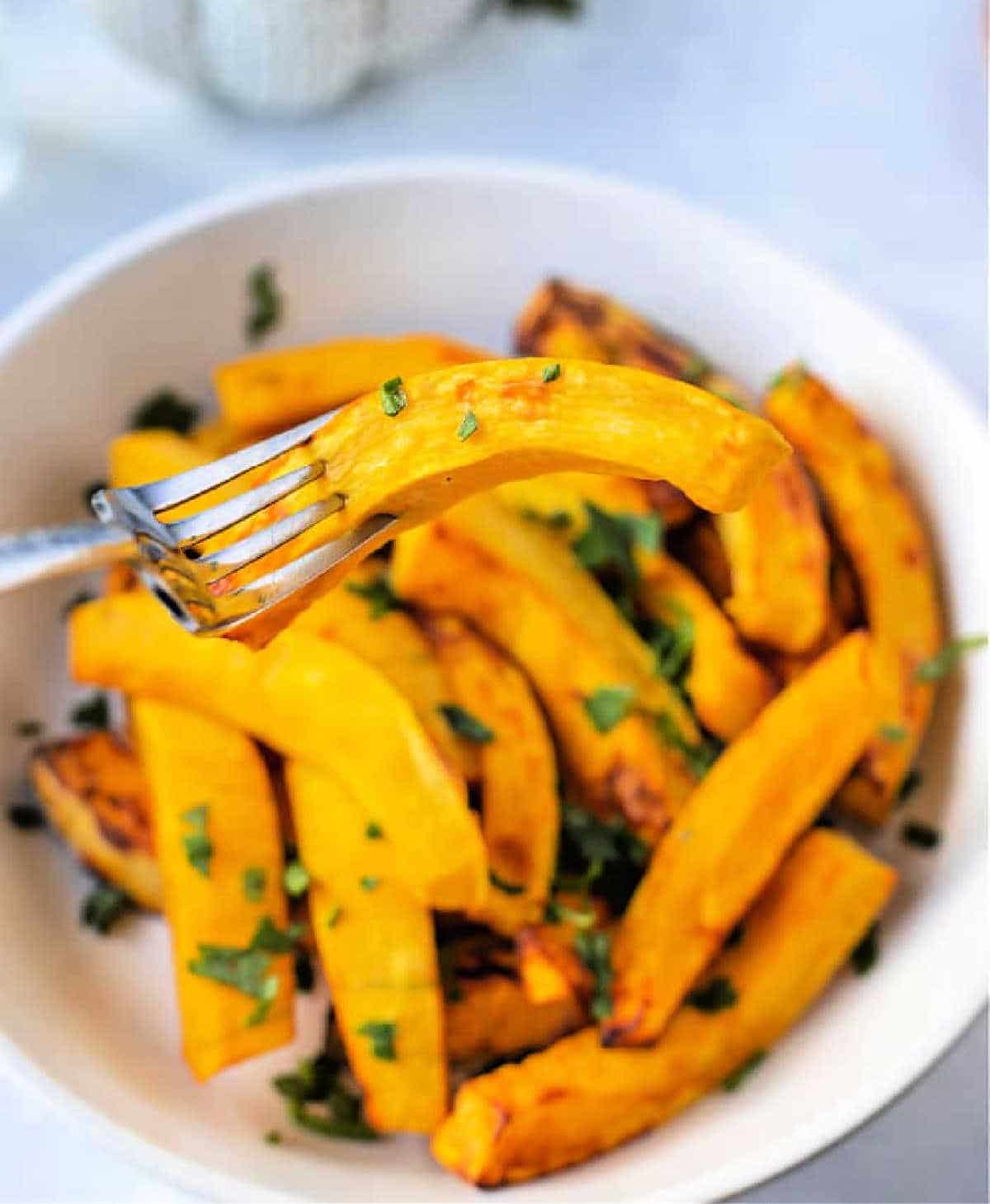 Roasted Air Fryer Pumpkin Slices Ninja Air Fryer Pumpkin Recipe