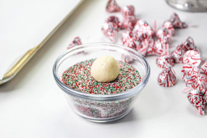 Peppermint Thumbprint Cookies