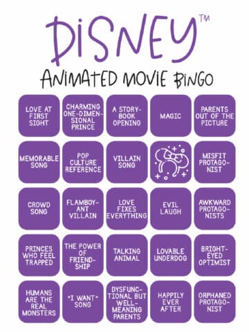 disney bingo game