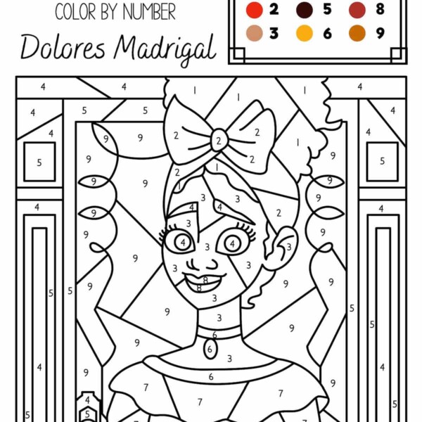 dolores encanto coloring page