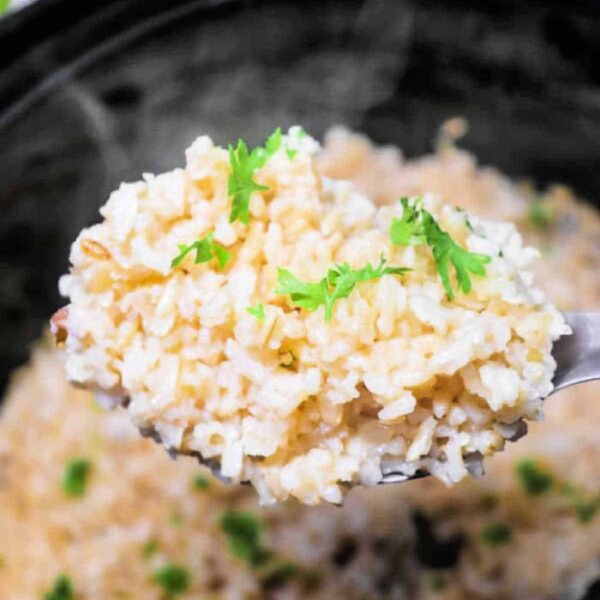 how to make slow cooker brown rice