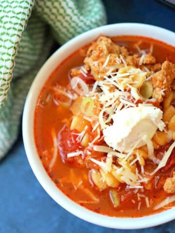 lazy instant pot lasagna soup