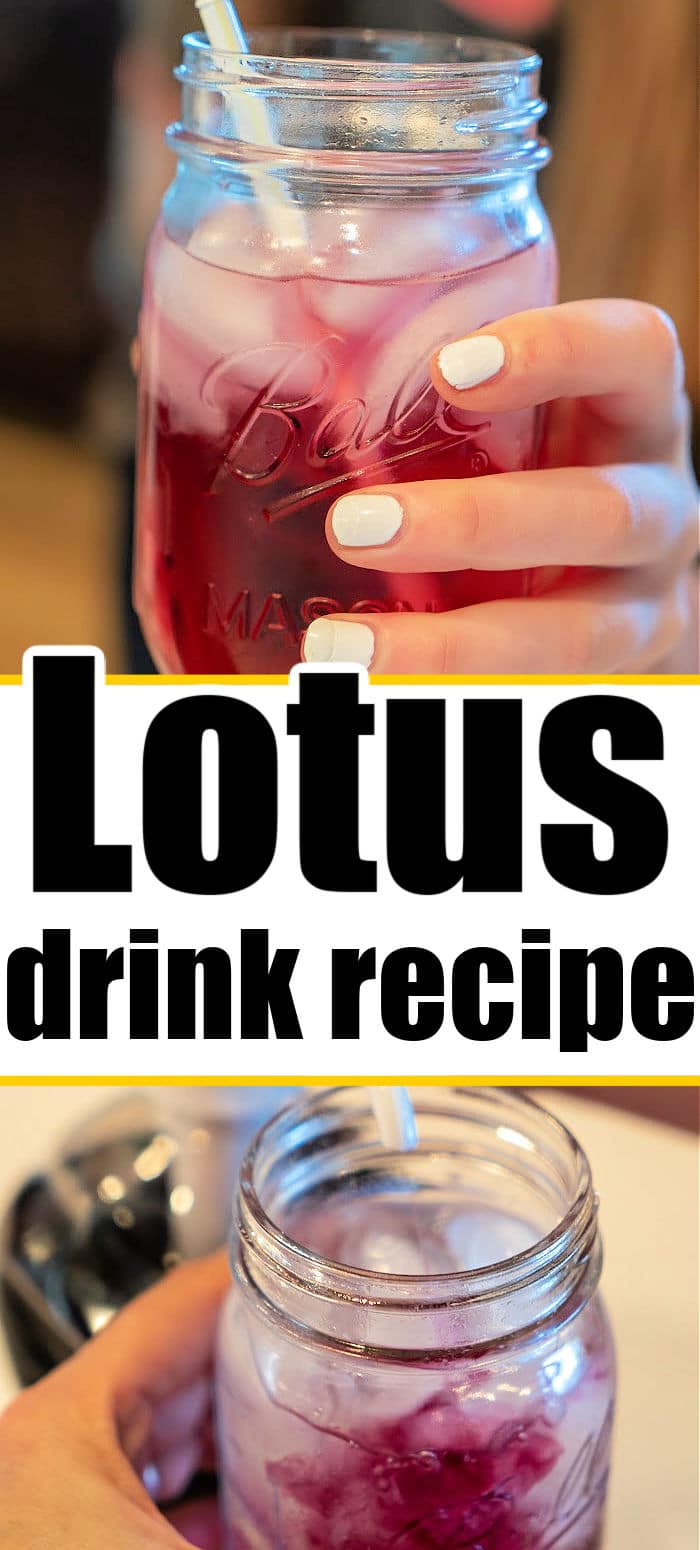 How To Make A Lotus Drink Easy Lotus Drink Recipe Pink Blue Lotus Drinks 