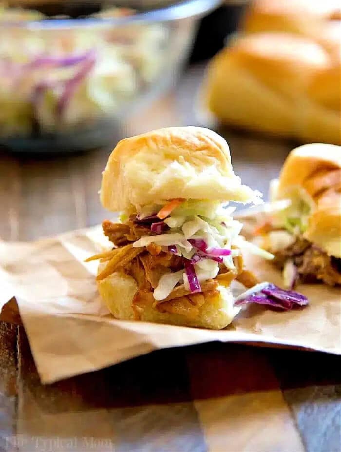 pulled pork sliders with hawaiian rolls