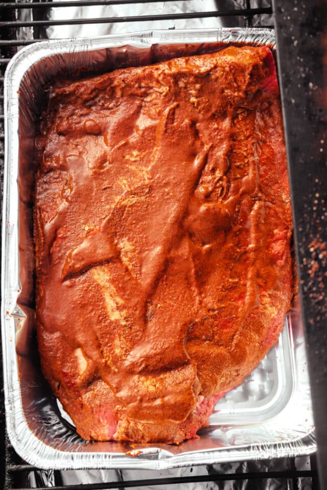 Dry Rub Brisket Flat Smoked Smoked Whole Brisket on Traeger