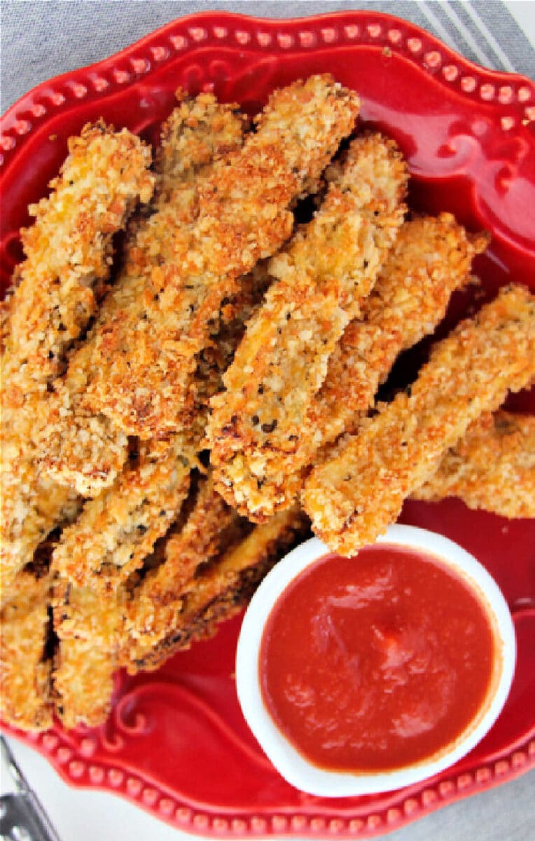 Eggplant Fries Air Fryer Style Baked Eggplant Fries in Oven