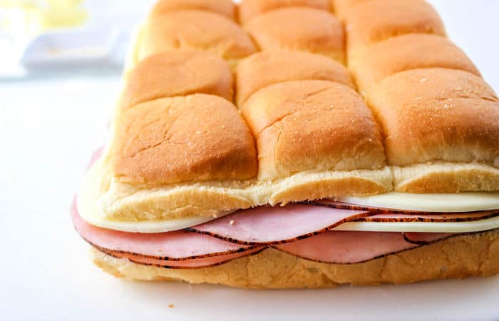 Leftover Ham and Cheese Sliders